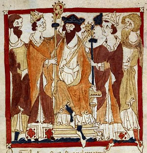 Piispat kruunaavat Arthutin kuninkaaksi