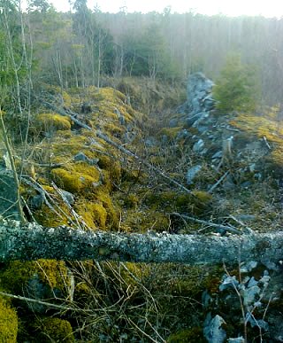 Hakahuhdanvuori, juoksuhautaa